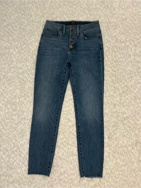 J. Crew High-Rise Skinny Jeans in Indigo Wash